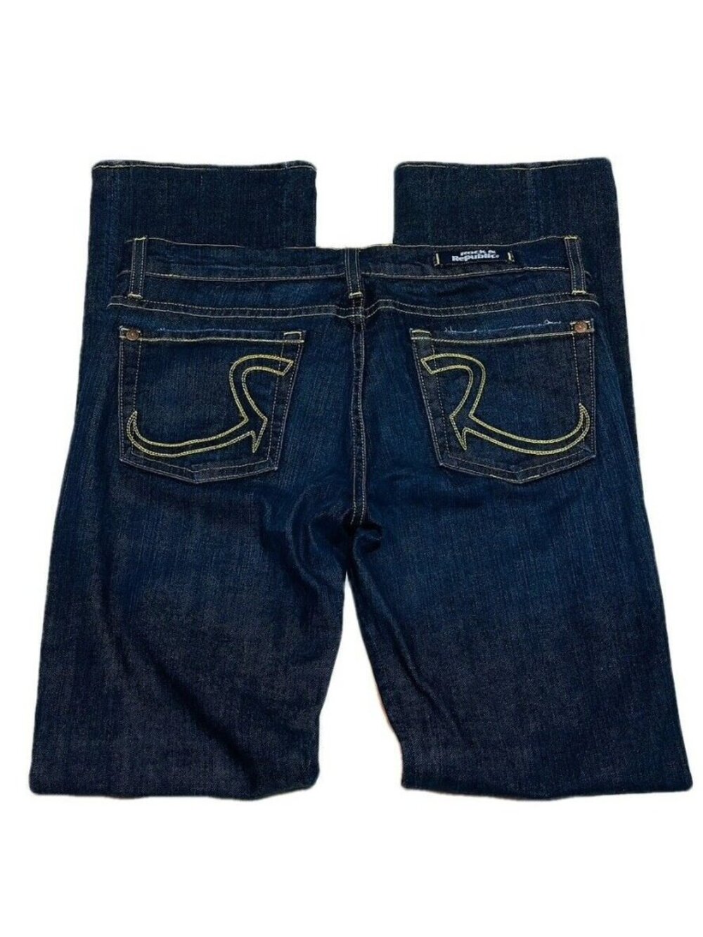 Rock & Republic Womens Dark Wash Denim Jeans Size 28